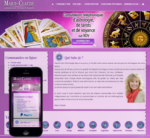 Marie-Claude - Astrologia Clarividência e Tarots
