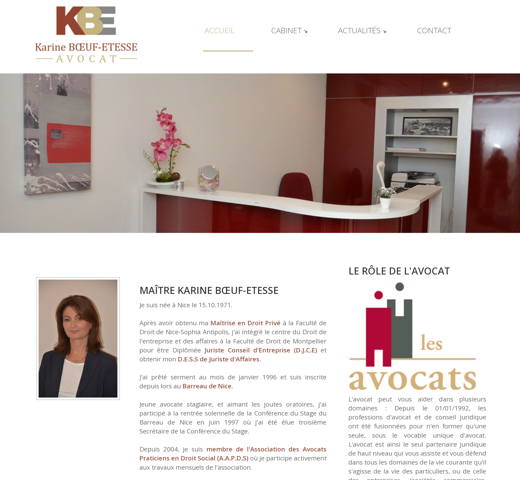 Maître Karine Boeuf-Etesse - Escritório de advogados em Nice
